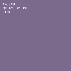 #7C6A8D - Rum Color Image