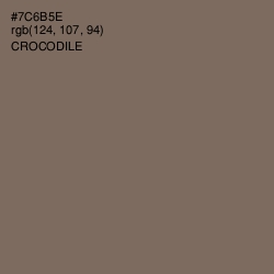 #7C6B5E - Crocodile Color Image