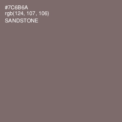 #7C6B6A - Sandstone Color Image