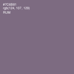 #7C6B81 - Rum Color Image