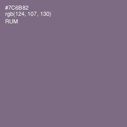 #7C6B82 - Rum Color Image