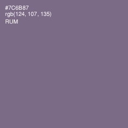 #7C6B87 - Rum Color Image