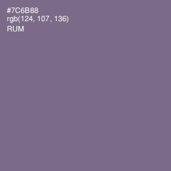 #7C6B88 - Rum Color Image