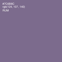 #7C6B8C - Rum Color Image