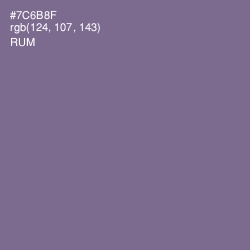 #7C6B8F - Rum Color Image