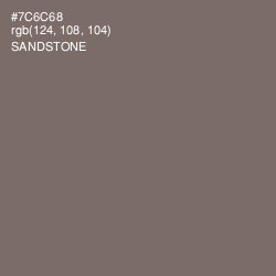 #7C6C68 - Sandstone Color Image