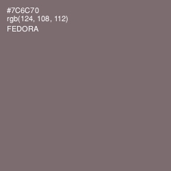 #7C6C70 - Fedora Color Image