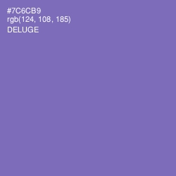 #7C6CB9 - Deluge Color Image