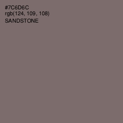 #7C6D6C - Sandstone Color Image