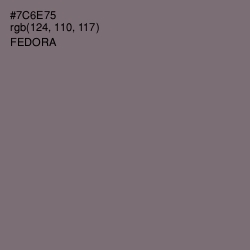 #7C6E75 - Fedora Color Image