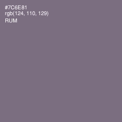 #7C6E81 - Rum Color Image