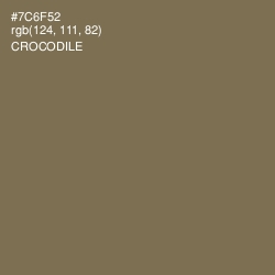 #7C6F52 - Crocodile Color Image