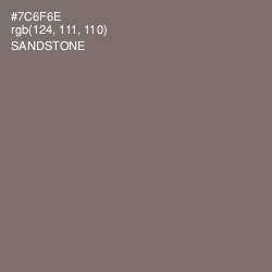 #7C6F6E - Sandstone Color Image