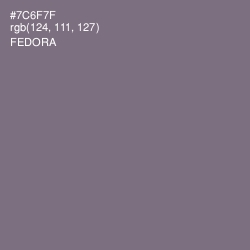 #7C6F7F - Fedora Color Image