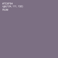 #7C6F84 - Rum Color Image