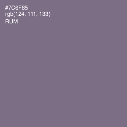 #7C6F85 - Rum Color Image