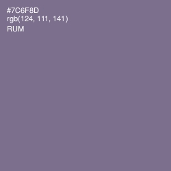 #7C6F8D - Rum Color Image