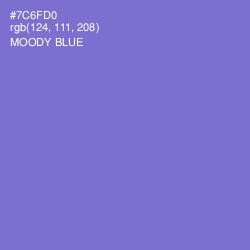 #7C6FD0 - Moody Blue Color Image