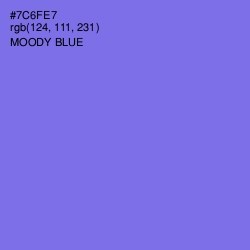 #7C6FE7 - Moody Blue Color Image