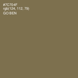 #7C704F - Go Ben Color Image