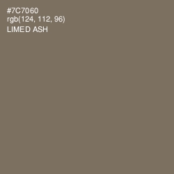 #7C7060 - Limed Ash Color Image