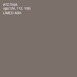 #7C706A - Limed Ash Color Image