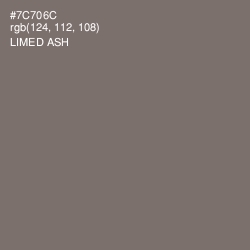 #7C706C - Limed Ash Color Image