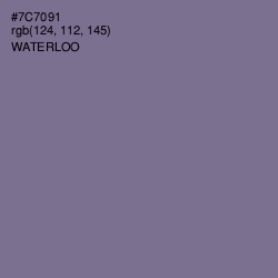 #7C7091 - Waterloo  Color Image