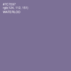 #7C7097 - Waterloo  Color Image