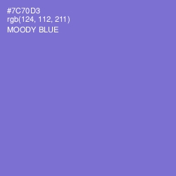 #7C70D3 - Moody Blue Color Image