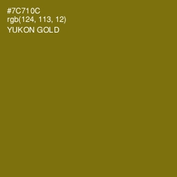 #7C710C - Yukon Gold Color Image