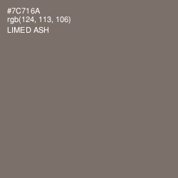 #7C716A - Limed Ash Color Image