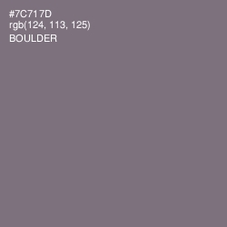 #7C717D - Boulder Color Image