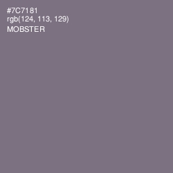 #7C7181 - Mobster Color Image