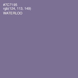 #7C7195 - Waterloo  Color Image