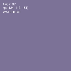 #7C7197 - Waterloo  Color Image