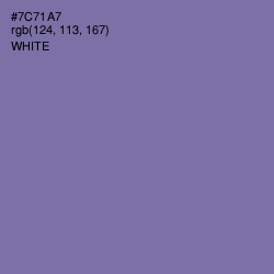 #7C71A7 - Deluge Color Image