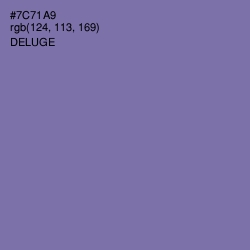 #7C71A9 - Deluge Color Image