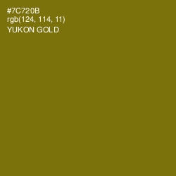 #7C720B - Yukon Gold Color Image