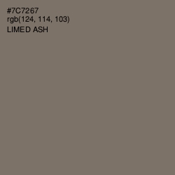 #7C7267 - Limed Ash Color Image