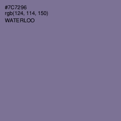 #7C7296 - Waterloo  Color Image