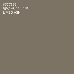 #7C7365 - Limed Ash Color Image