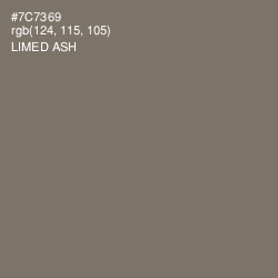 #7C7369 - Limed Ash Color Image