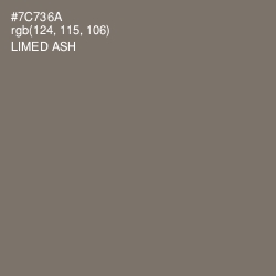 #7C736A - Limed Ash Color Image