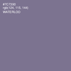 #7C7390 - Waterloo  Color Image