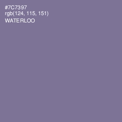 #7C7397 - Waterloo  Color Image