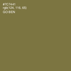 #7C7441 - Go Ben Color Image
