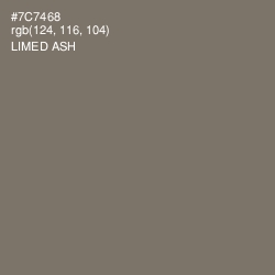 #7C7468 - Limed Ash Color Image