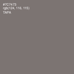 #7C7473 - Tapa Color Image