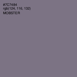 #7C7484 - Mobster Color Image